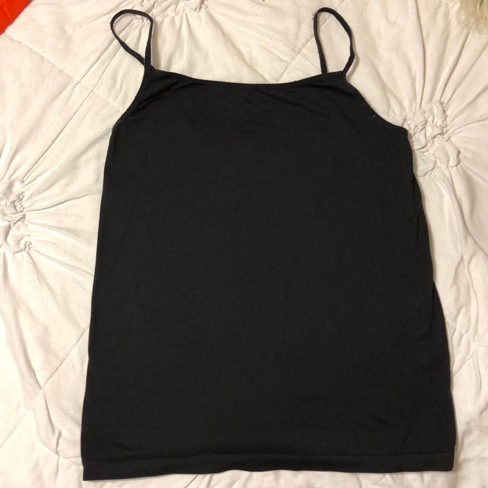 Basic black tank top